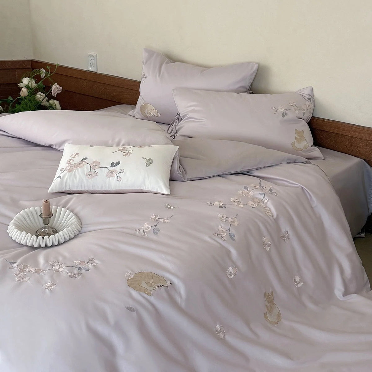 Bedding Set Long-Staple Cotton Fleece-Backed Breathable Comfort