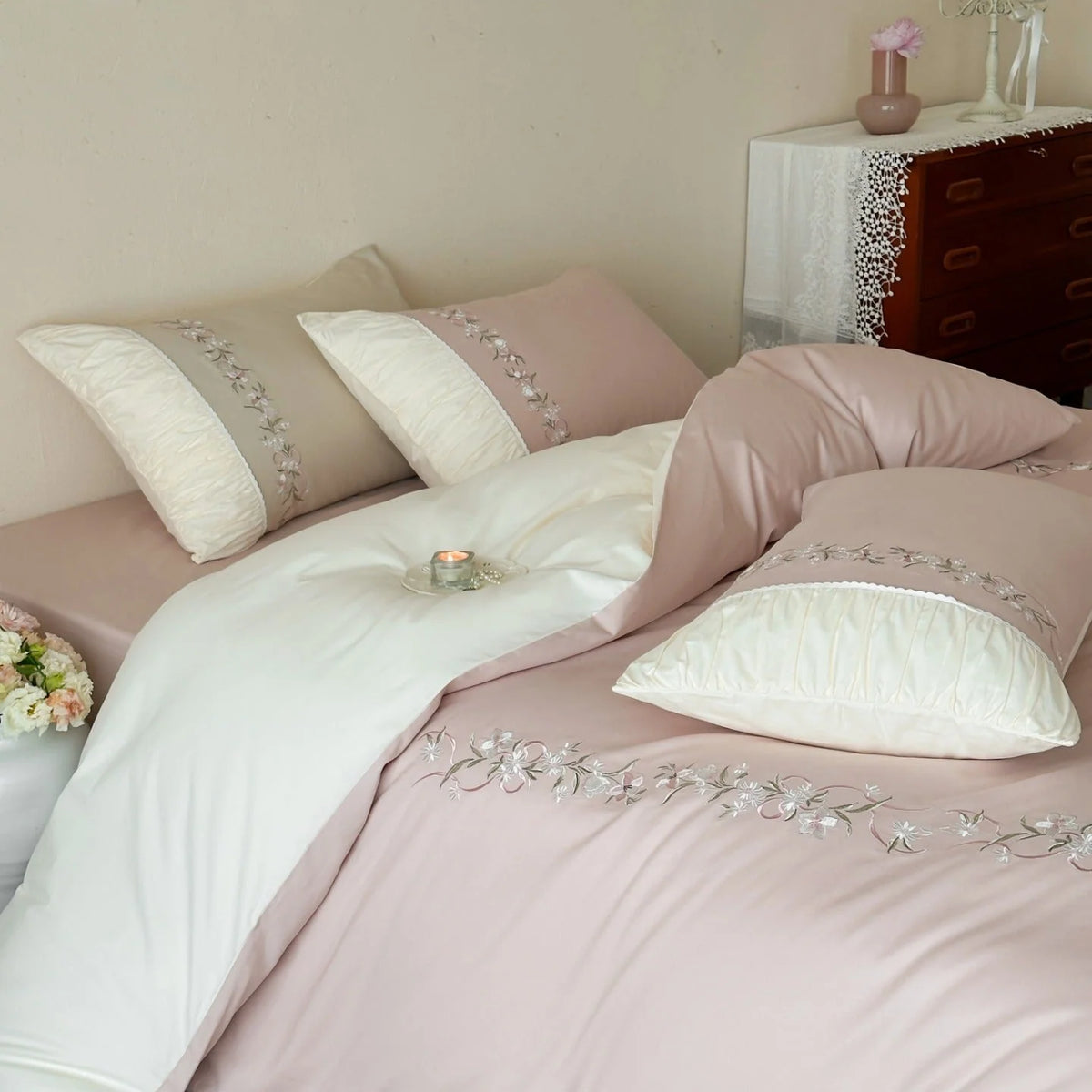 Bedding Set Long-Staple Cotton Fleece-Backed Breathable Comfort
