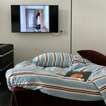 Bedding Set Mako Cotton Breathable Concealed Zipper