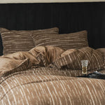 Bedding Set Microfiber Fleece Reversible 4-Piece