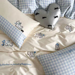 Bedding Set Microfiber Satin Reversible 4-Piece