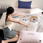 Bedding Set Microfiber Satin Reversible 4-Piece