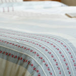 Bedding Set Percale Cotton Embroidered Floral 4-Piece