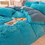 Bedding Set Plush Sherpa Fleece Machine-Washable