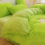 Bedding Set Plush Sherpa Fleece Machine-Washable
