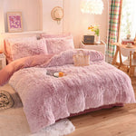 Bedding Set Plush Sherpa Fleece Machine-Washable