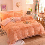Bedding Set Plush Sherpa Fleece Machine-Washable