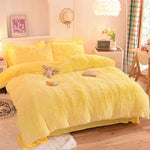 Bedding Set Plush Sherpa Fleece Machine-Washable