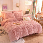 Bedding Set Plush Sherpa Fleece Machine-Washable