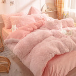 Bedding Set Plush Sherpa Fleece Machine-Washable