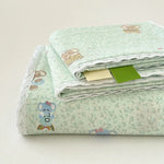 Bedding Set Pure Cotton Breathable & Moisture-Wicking Lace Edge