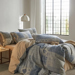Bedding Set Pure Cotton Textured Botanical Print