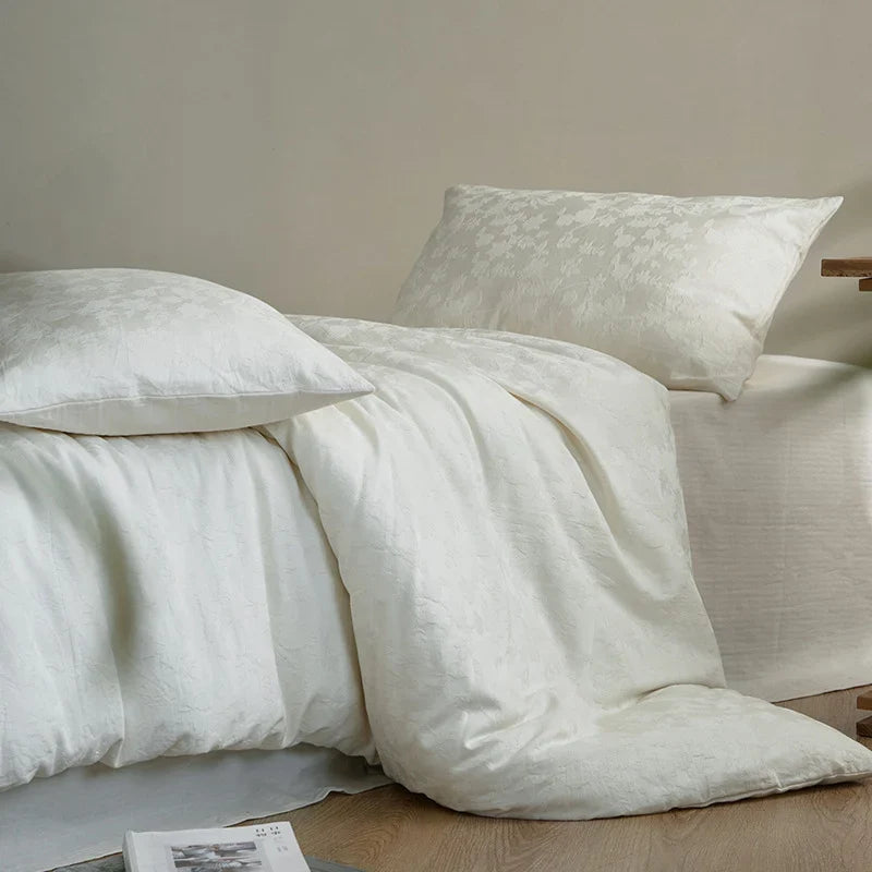 Bedding Set Quilted Cotton Jacquard Reversible Machine Washable