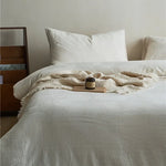 Bedding Set Quilted Cotton Jacquard Reversible Machine Washable