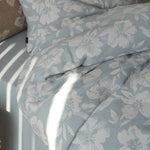 Bedding Set Quilted Floral Cotton Blend 4-Piece