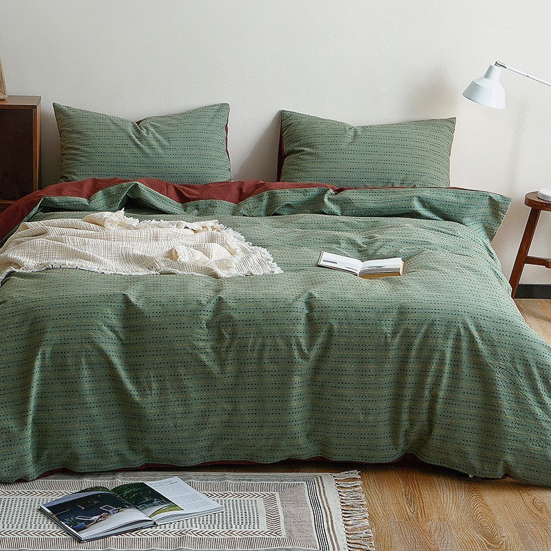Bedding Set Reversible Breathable Cotton Blend Easy Care