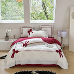 Bedding Set Reversible Breathable Cotton Satin