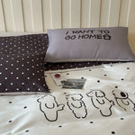 Bedding Set Reversible Cotton Blend Set of 4