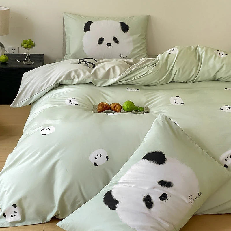 Bedding Set Reversible Cotton Percale Breathable