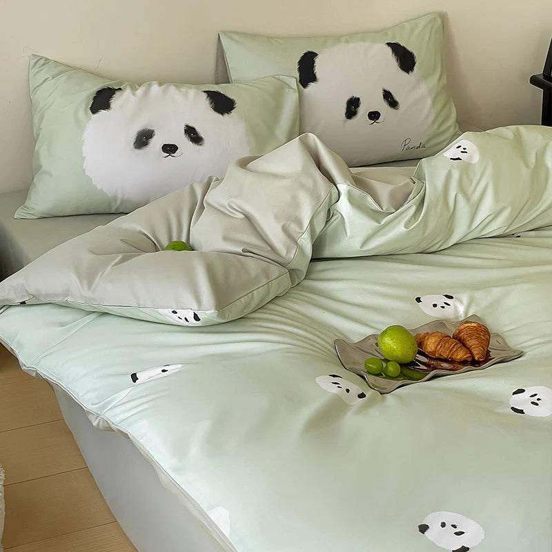 Bedding Set Reversible Cotton Percale Breathable