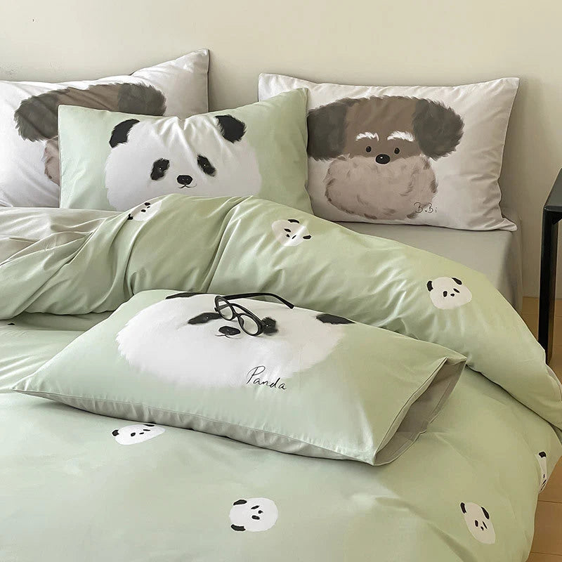 Bedding Set Reversible Cotton Percale Breathable