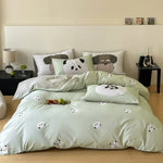 Bedding Set Reversible Cotton Percale Breathable