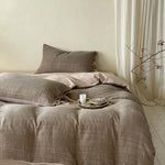 Bedding Set Reversible Cotton Satin 4-Piece Set