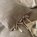 Bedding Set Reversible Cotton Satin 4-Piece Set