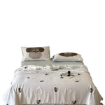 Bedding Set Reversible Cotton Satin Animal Print