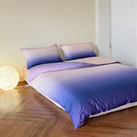 Bedding Set Reversible Cotton Satin Wrinkle-Resistant 4-Piece