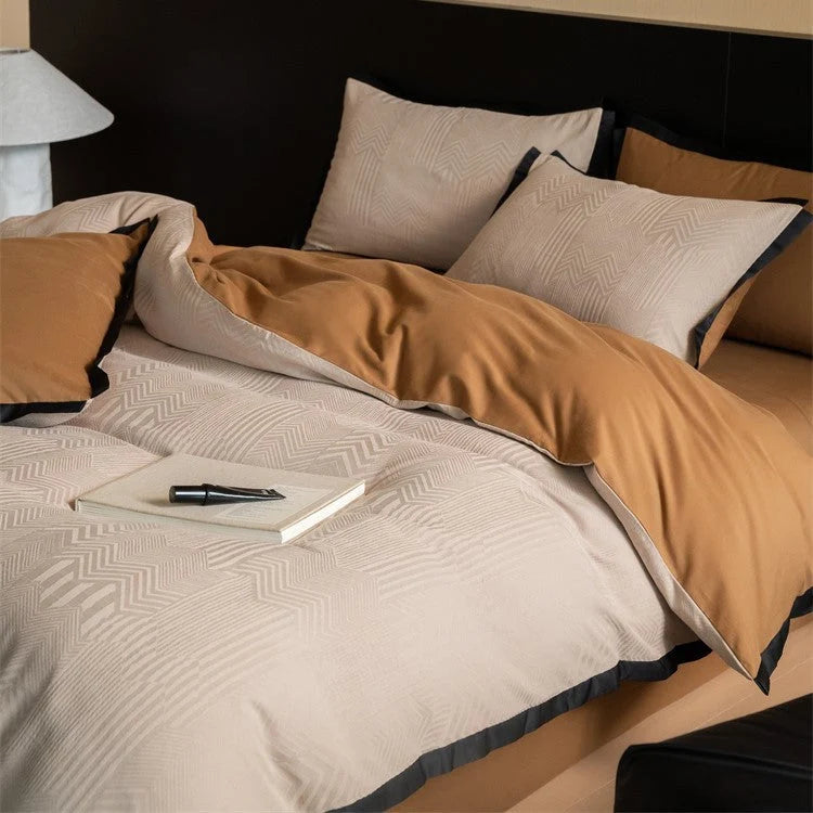 Bedding Set Reversible Jacquard 4-Piece