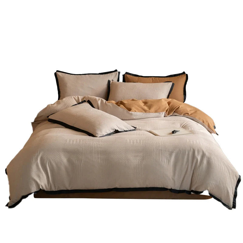 Bedding Set Reversible Jacquard 4-Piece