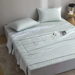 Bedding Set Reversible Satin Blanket & Quilted Protector