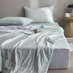 Bedding Set Reversible Satin Blanket & Quilted Protector