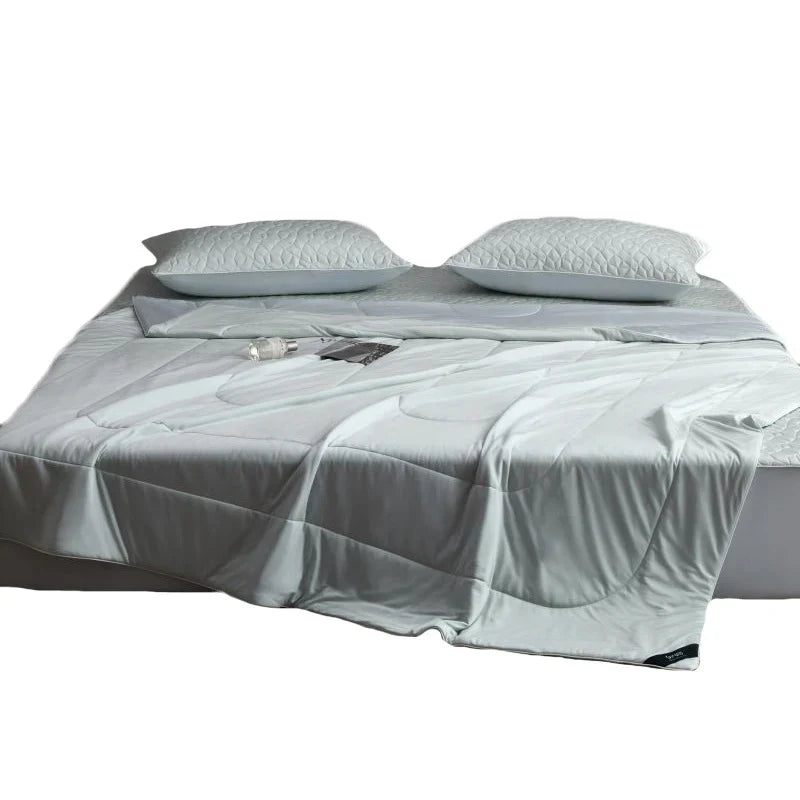 Bedding Set Reversible Satin Blanket & Quilted Protector