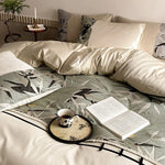 Bedding Set Reversible Satin Quilted Machine Washable