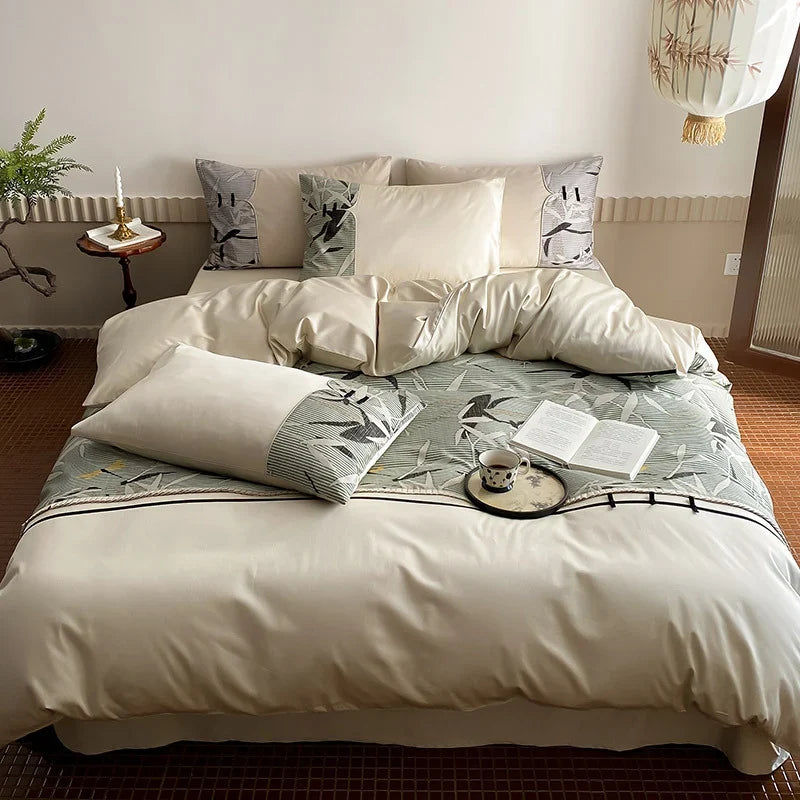 Bedding Set Reversible Satin Quilted Machine Washable