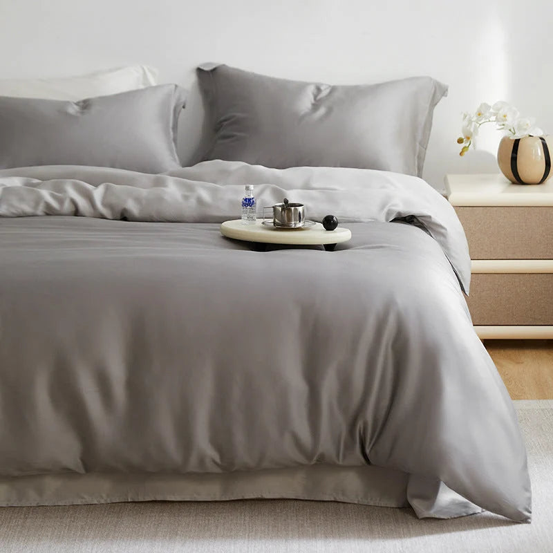 Bedding Set Reversible Satin Silky Soft 4-Piece