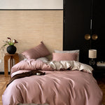 Bedding Set Reversible Woven Satin 4-Piece