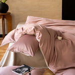 Bedding Set Reversible Woven Satin Temperature-Regulating