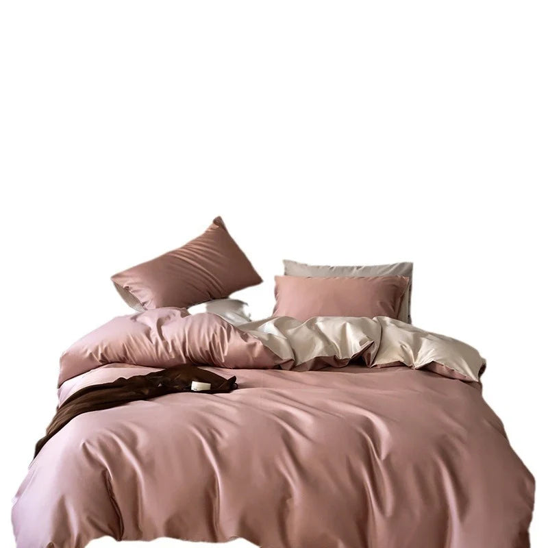 Bedding Set Reversible Woven Satin Temperature-Regulating