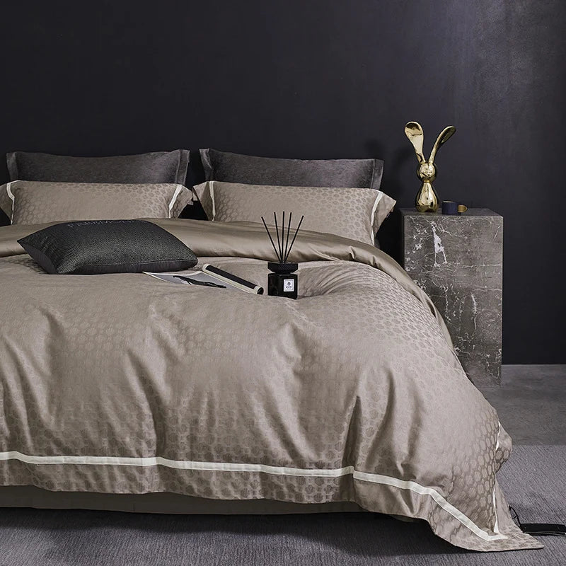 Bedding Set Satin Cotton Breathable 4-Piece