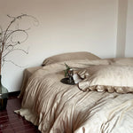 Bedding Set Satin Floral Jacquard 4-Piece