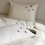 Bedding Set Satin Jacquard Embroidered Butterflies 4-Piece