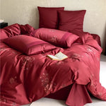 Bedding Set Satin Rose Jacquard Hotel Closure