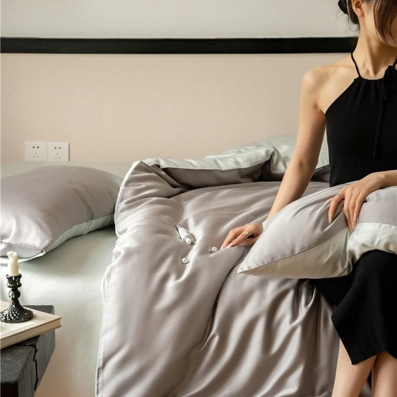 Bedding Set Satin Smooth 4-Piece