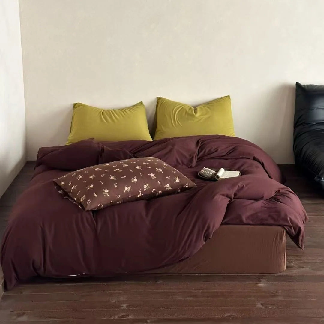 Bedding Set Satin Smooth Machine-Washable