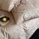 Bedding Set Silky Jacquard With Embroidery