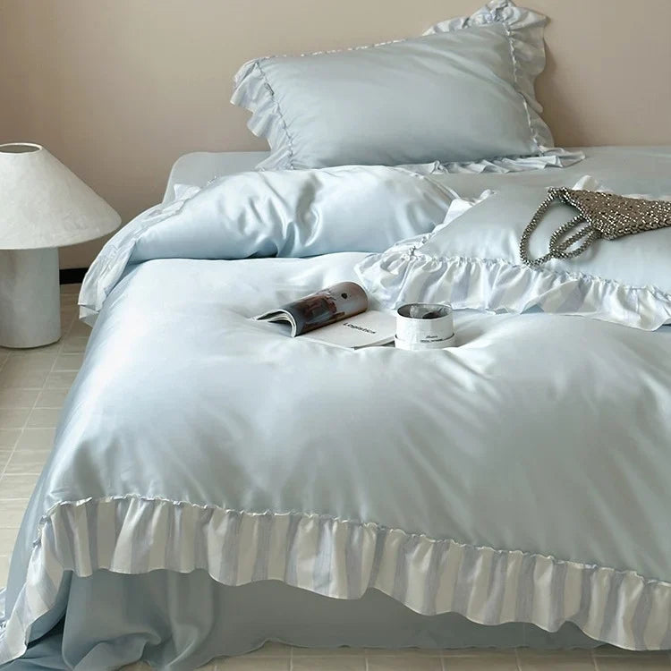 Bedding Set Silky Satin Temperature-Regulating