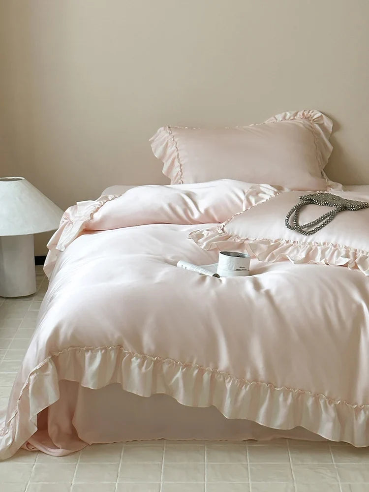 Bedding Set Silky Satin Temperature-Regulating